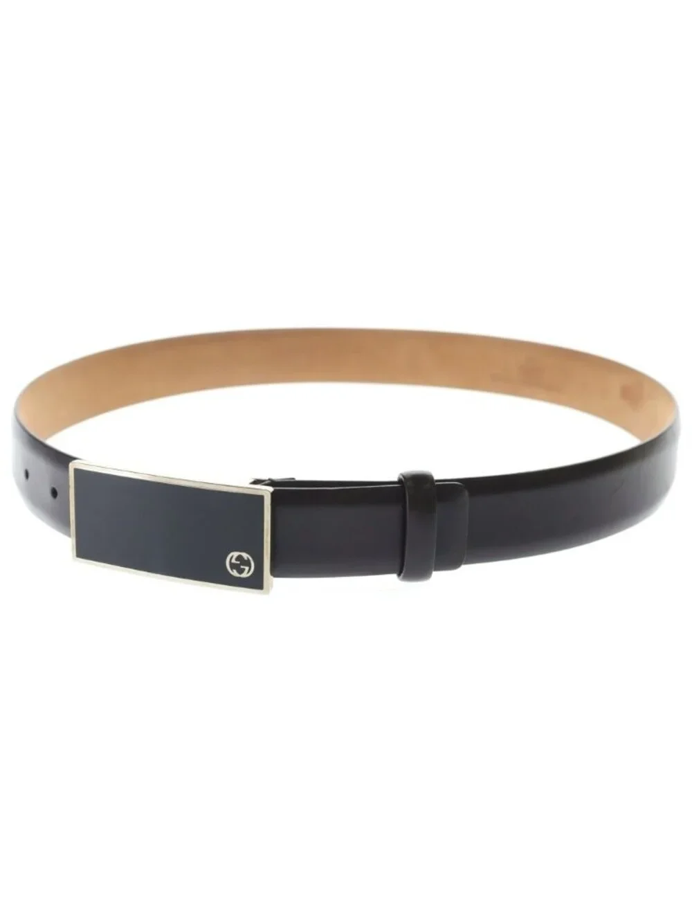 Gucci GG Logo Belt Leather Brown
